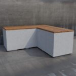 Betonová lavička Lisabon A2XL - Image 3