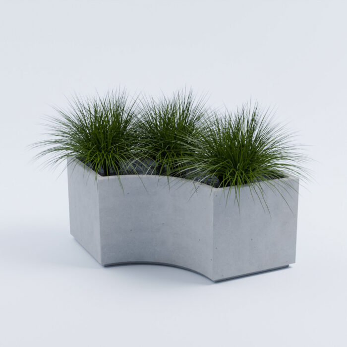 Betonová uličná lavička/kvetináč Modul - Image 1