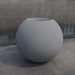 Vonkajší betónový kvetináč Sfera L - Image 5