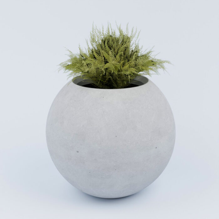 Vonkajší betónový kvetináč Sfera L - Image 1