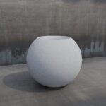 Vonkajší betónový kvetináč Sfera M - Image 5