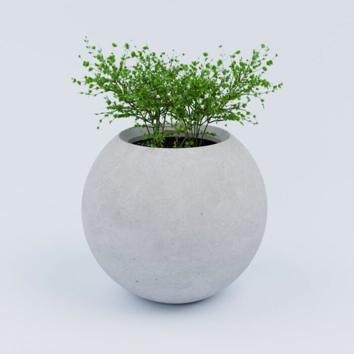 Vonkajší betónový kvetináč Sfera M - Image 1
