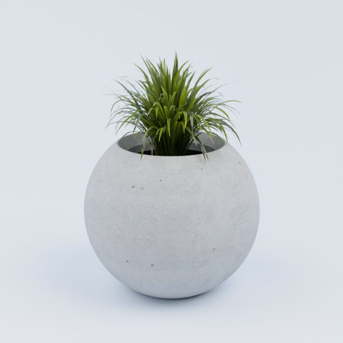 Vonkajší betónový kvetináč Sfera S - Image 1