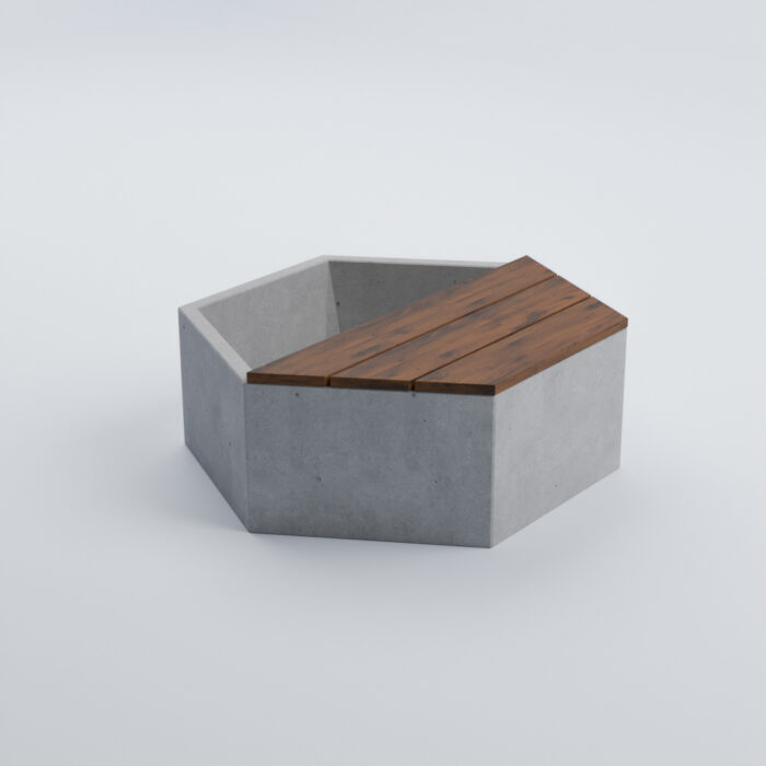 Betónová lavička Kaskáda - Image 2