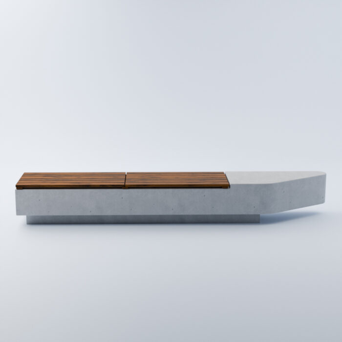 Betónová uličná lavička Urban 330 cm - Image 2