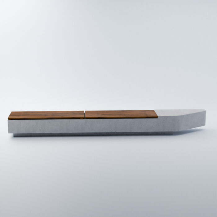 Betónová uličná lavička Urban 410 cm - Image 2