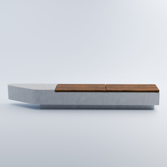 Betónová uličná lavička Urban 330 cm - Image 1