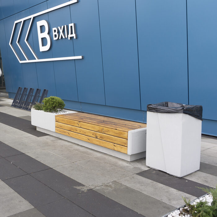 Betónová uličná lavička Urban+ 350 cm - Image 2