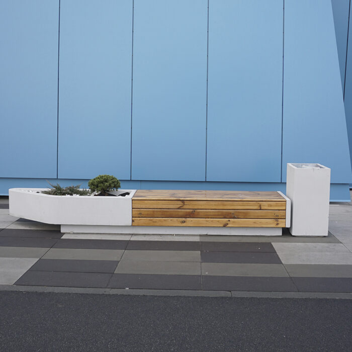 Betónová uličná lavička Urban+ 350 cm - Image 4
