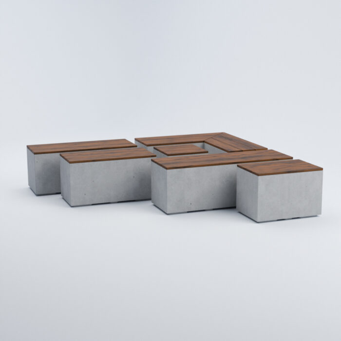 Betonová lavička Lisabon XL - Image 4