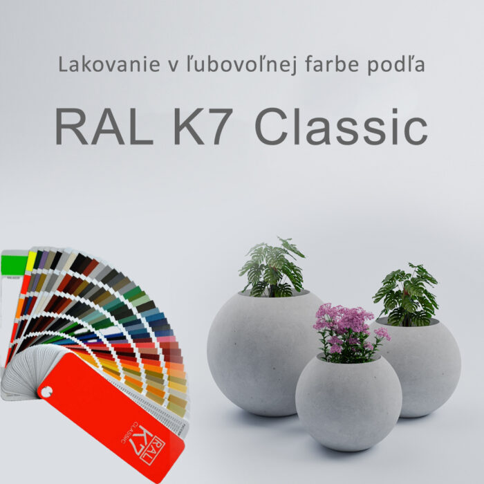 Vonkajší betónový kvetináč Sfera L - Image 7