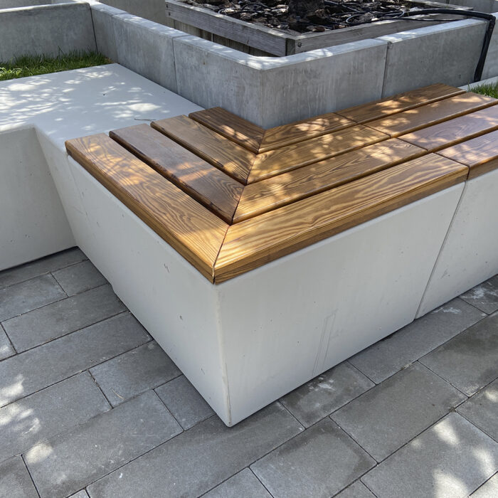 Betonová uličná lavička Rotterdam D9 - Image 2