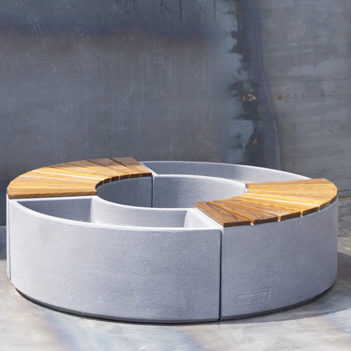 Betonová uličná lavička/kvetináč Modul - Image 4