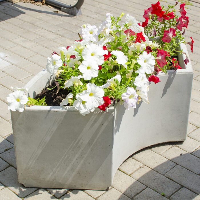 Betonová uličná lavička/kvetináč Modul - Image 2