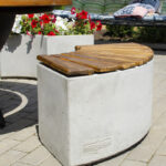 Betonová uličná lavička/kvetináč Modul - Image 3