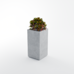 Concrete flower pot for the street Turin L